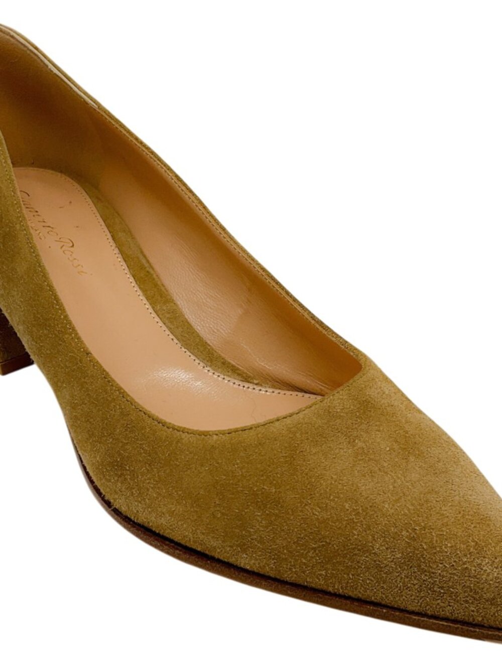 Gianvito Rossi Camel Suede Piper Pumps
